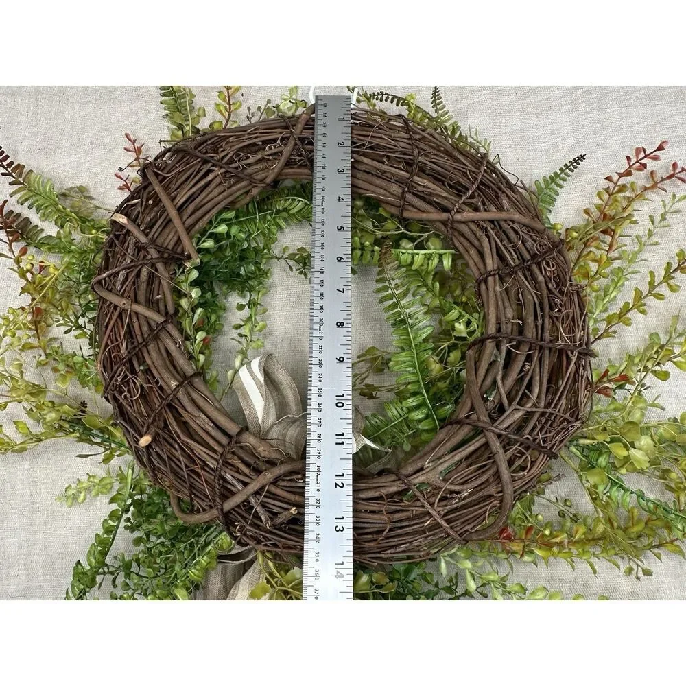 Handmade Decorative Wreath 18”x23” Front Door Wall Decor Rustic Farm House